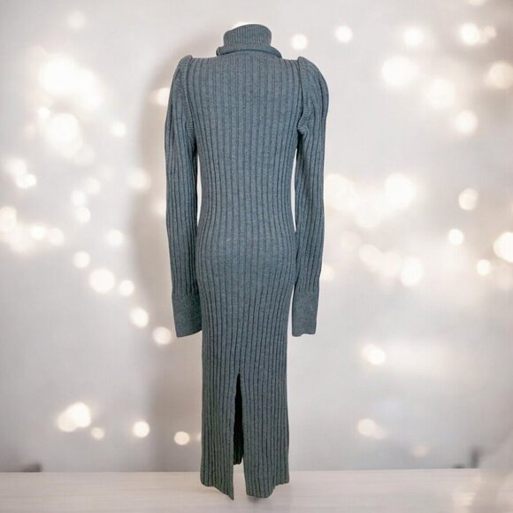 NWT Moon River Turtleneck Bolero Ribbed Sweater Dress - Picture 7 of 7